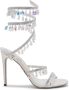 René Caovilla Chandelier 105mm crystal-embellished sandals White - Thumbnail 1