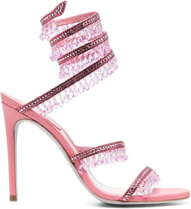 René Caovilla Chandelier 110mm sandals Pink