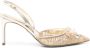 René Caovilla Cinderella 80mm leather sandals Gold - Thumbnail 1