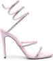 René Caovilla Cleo 105mm crystal-embellished sandals Pink - Thumbnail 1