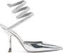 René Caovilla Cleo 105mm leather pumps Silver - Thumbnail 1