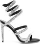 René Caovilla Cleo 105mm rhinestone-embellished sandals Black - Thumbnail 1
