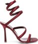 René Caovilla Cleo 105mm satin sandals Red - Thumbnail 1