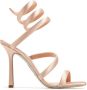 René Caovilla Cleo 105mm velvet sandals Pink - Thumbnail 1