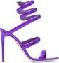 René Caovilla Cleo 110mm metallic-finish sandals Purple - Thumbnail 1