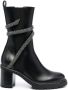 René Caovilla Cleo 65mm embellished Chelsea boots V213 BLACK JET HEMATITE - Thumbnail 1