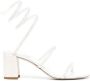 René Caovilla Cleo 80mm crystal-embellished sandals White - Thumbnail 1