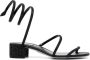 René Caovilla Cleo Crystal 35mm sandals Black - Thumbnail 1