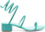 René Caovilla Cleo crystal-embellished sandals Green - Thumbnail 1