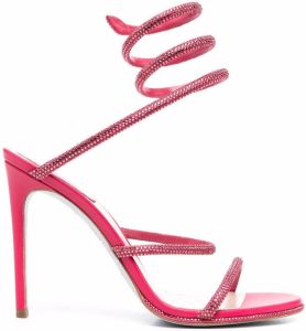 René Caovilla Cleo embellished sandals Pink