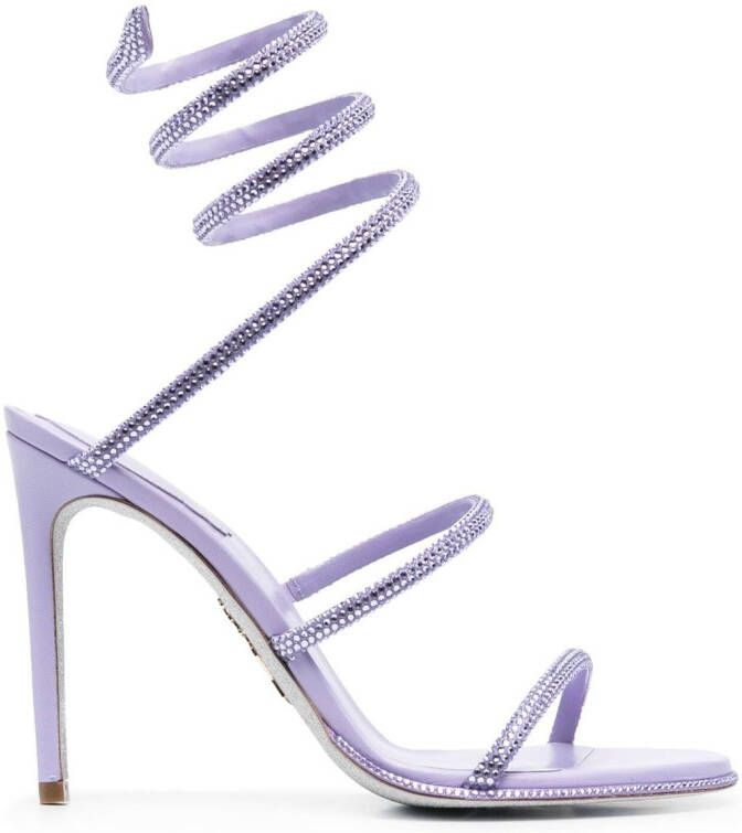 René Caovilla Cleo high-heel sandals Purple