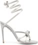 René Caovilla CLEO IVORY SANDAL WITH BOWS Grey - Thumbnail 1