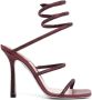 René Caovilla Cleo wraparound crystal-embellished 110mm pumps Red - Thumbnail 1