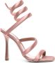 René Caovilla Cleopatra 105mm satin sandals Pink - Thumbnail 1