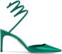 René Caovilla crystal ankle strap pumps Green - Thumbnail 1