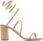 René Caovilla crystal-embellished 85mm sandals Gold - Thumbnail 1