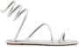René Caovilla crystal-embellished flat sandals Grey - Thumbnail 1