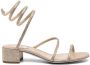 René Caovilla crystal-embellished heeled sandals Neutrals - Thumbnail 1