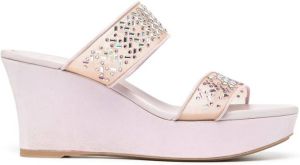 René Caovilla crystal-embellished sandals Pink