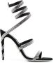 René Caovilla crystal-embellished wraparound-style sandals Black - Thumbnail 1