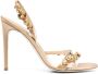 René Caovilla embellished 105mm slingback sandals Gold - Thumbnail 1