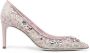 René Caovilla Hina lace-embellished pumps Pink - Thumbnail 1