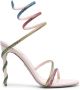 René Caovilla Margot 120mm crystal-embelished sandals Pink - Thumbnail 1