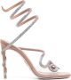 René Caovilla Morgana 100mm rhinestone-embellished sandals Pink - Thumbnail 1