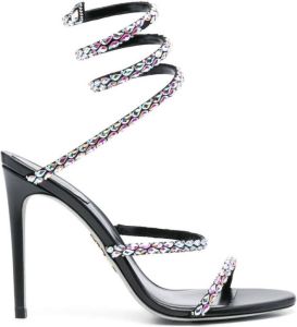 Rene Caovilla Cleo crystal-embellished 115mm sandals Black
