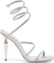 René Caovilla rhinestone-embellished leather sandals Silver - Thumbnail 1