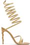 René Caovilla spiral-design heeled sandals Gold - Thumbnail 1