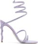 René Caovilla spiral-design heeled sandals Purple - Thumbnail 1