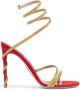 René Caovilla wraparound crystal-embellished sandals Gold - Thumbnail 1