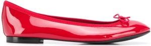 Repetto bow-embellished ballerina shoes Red