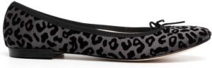 Repetto Cendrillon leopard-print ballet shoes Grey