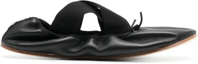 Repetto Gianna leather ballerina shoes Black