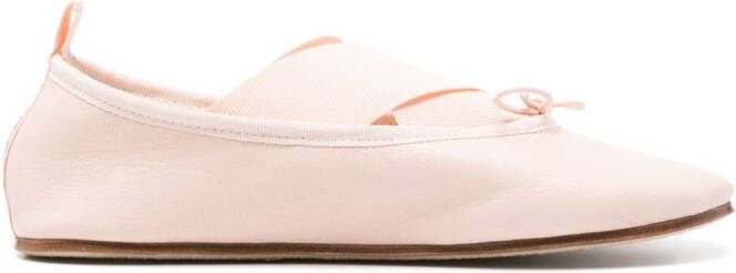 Repetto Gianna leather ballerina shoes Pink