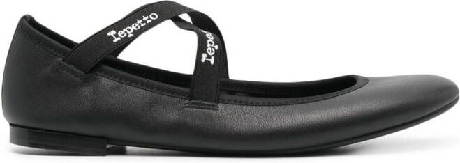 Repetto Joana Mary leather ballerina shoes Black