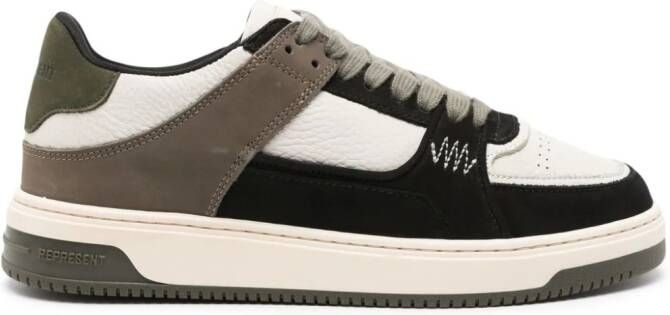 Represent Apex leather sneakers Black