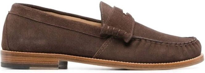 RHUDE classic penny loafers Brown