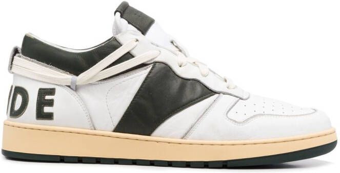 RHUDE logo-print low-top sneakers White
