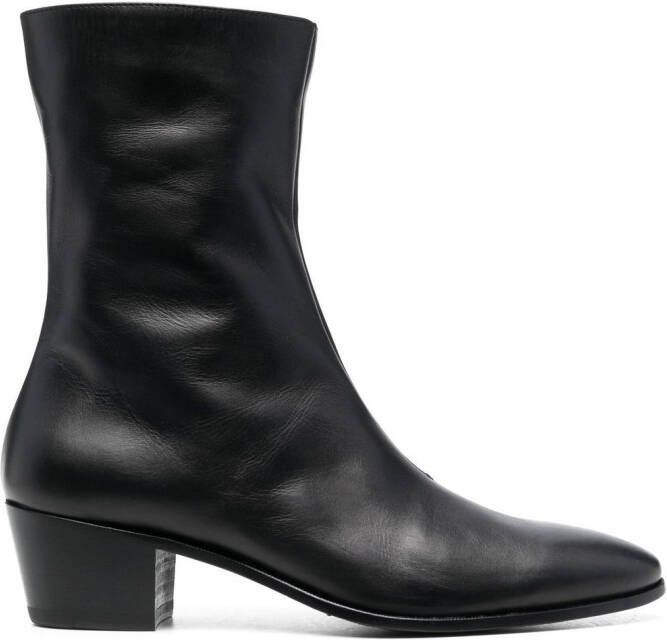 RHUDE pointed ankle boots Black