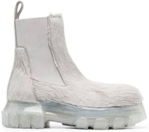 Rick Owens 55mm chunky Chelsea boots Grey