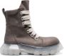 Rick Owens Beatle Bozo Tractor Ankle Boots Brown - Thumbnail 1