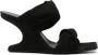Rick Owens Cantilever 8 110mm twisted suede mules Black - Thumbnail 1