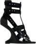 Rick Owens Cantilever leather sandals Black - Thumbnail 1