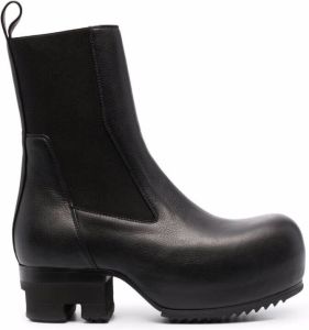 Rick Owens chunky-sole leather boots Black