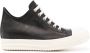 Rick Owens contrasting-toecap leather sneakers Black - Thumbnail 1