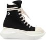 Rick Owens DRKSHDW Abstract high-top suede sneakers Black - Thumbnail 1