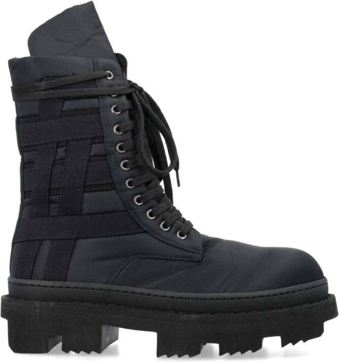 Rick Owens DRKSHDW Army Megatooth lace-up boots Black